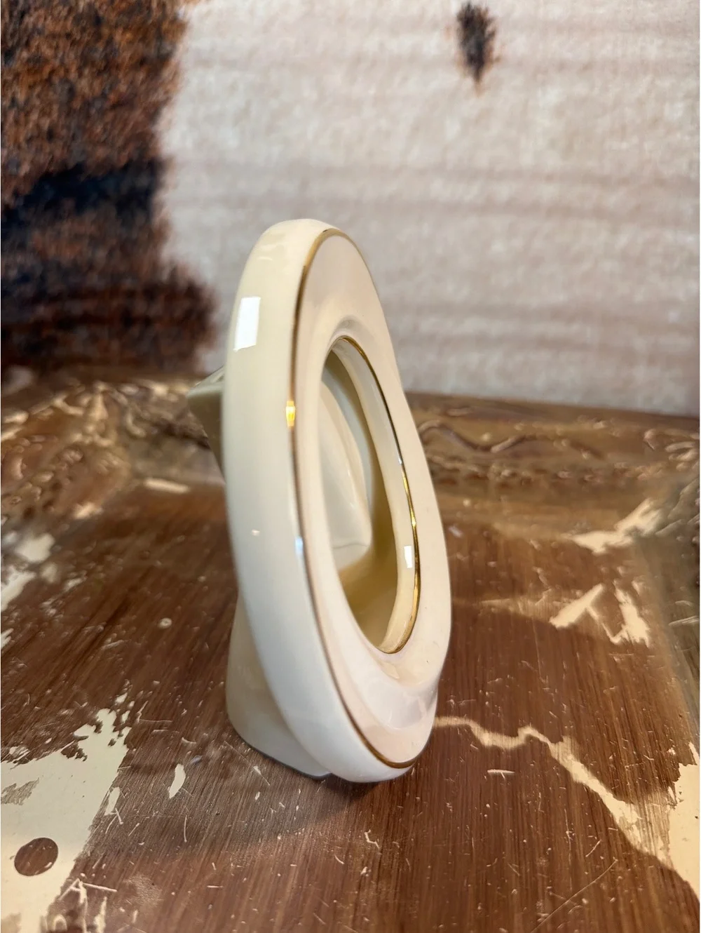 Lenox Ivory Porcelain frame with Gold Trim